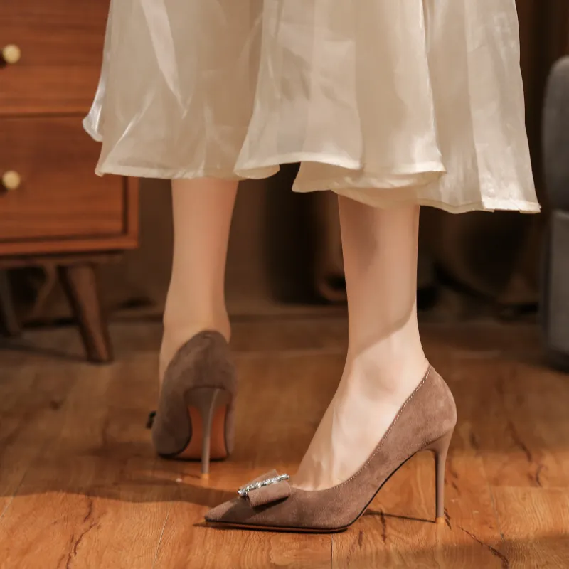Zubumei Slim Heel High Heels Women's-12