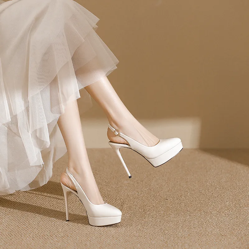 Zubumei Slim Heel High Heels Women's-8