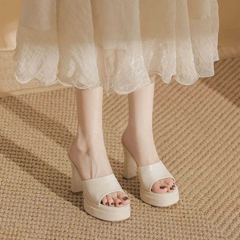 Zubumei Rubber Sole Slip Resistant Abrasion Resistant Slide Slippers Women's-5