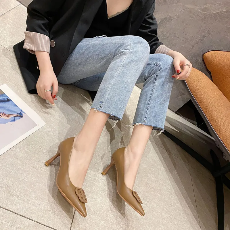 Zubumei Slim Heel High Heels 7.5cm Women's-2