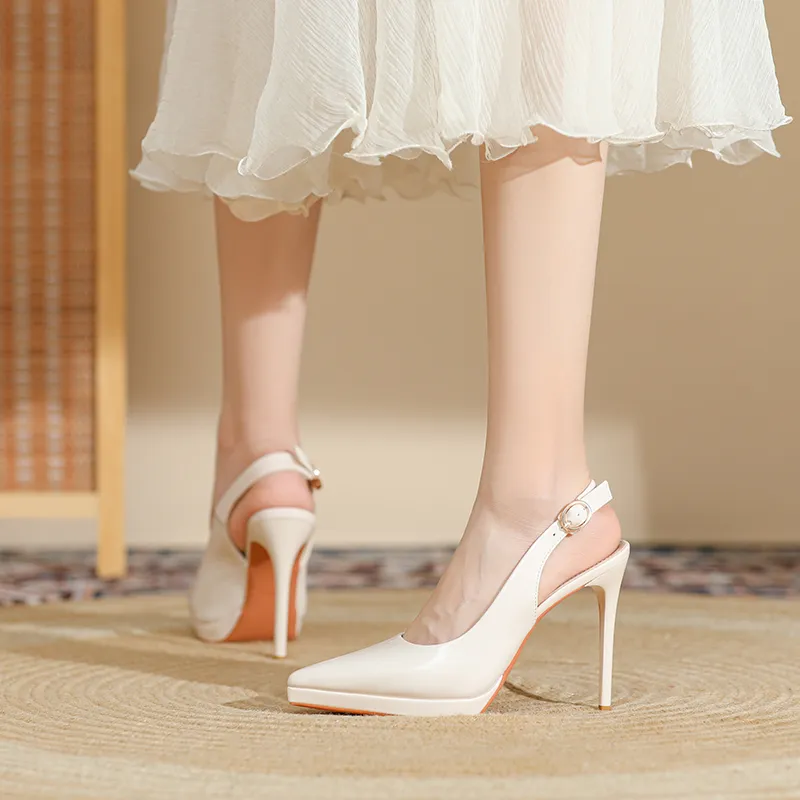 Zubumei Slim Heel High Heels 10.5cm Women's-13