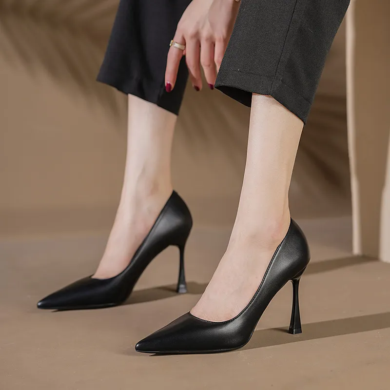 Zubumei Spool Heel High Heels 8.5cm Women's-2