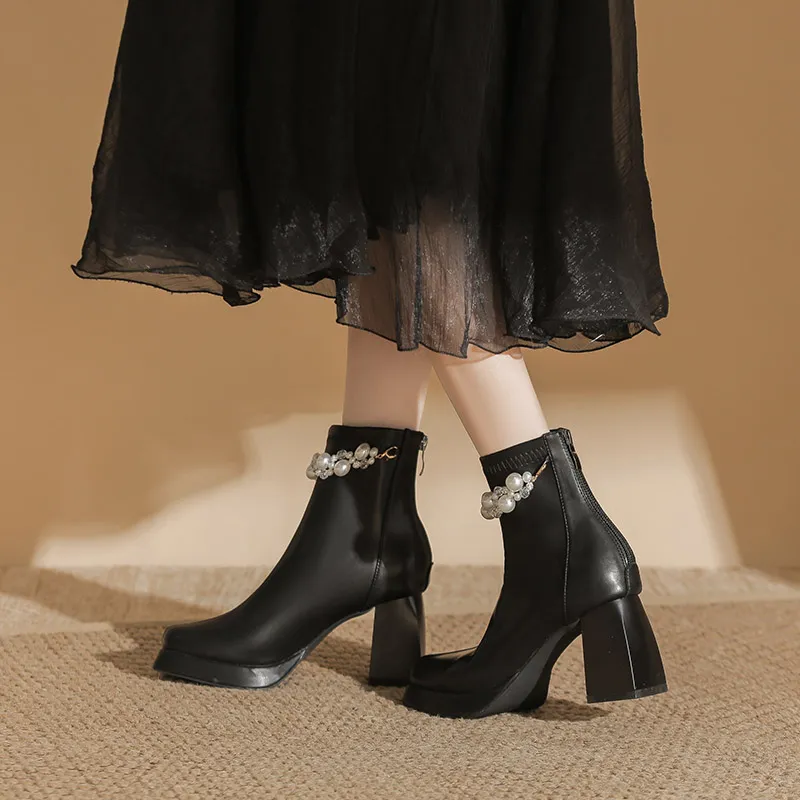 Zubumei Ankle Boots Women's-5