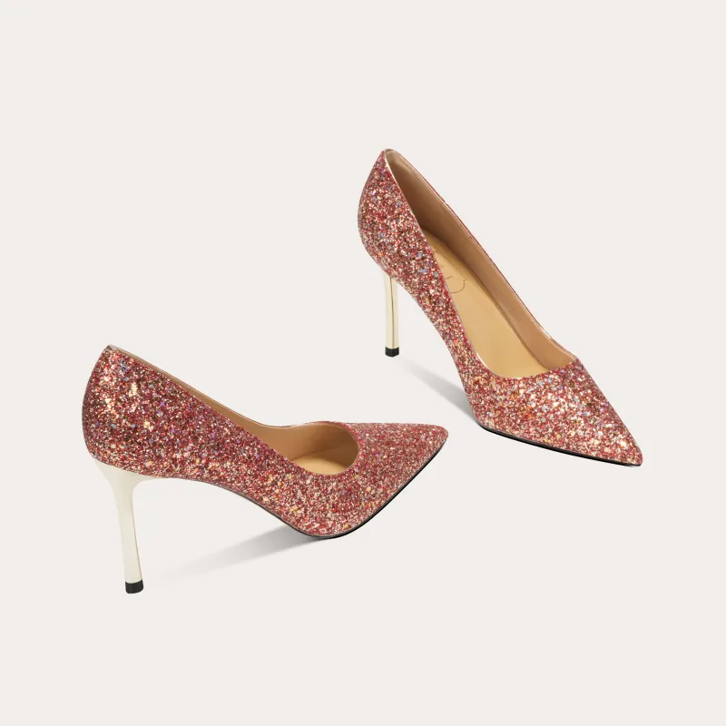 Zubumei Slim Heel High Heels 8cm Women's-8