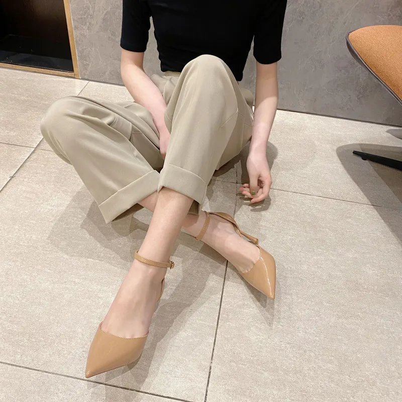 Zubumei High Heels Women's Black, Super Hot Color, Nude-7