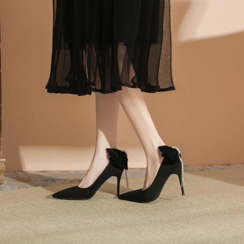 Zubumei High Heels Women's Black-4