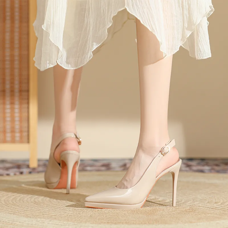 Zubumei Slim Heel High Heels 10.5cm Women's-22