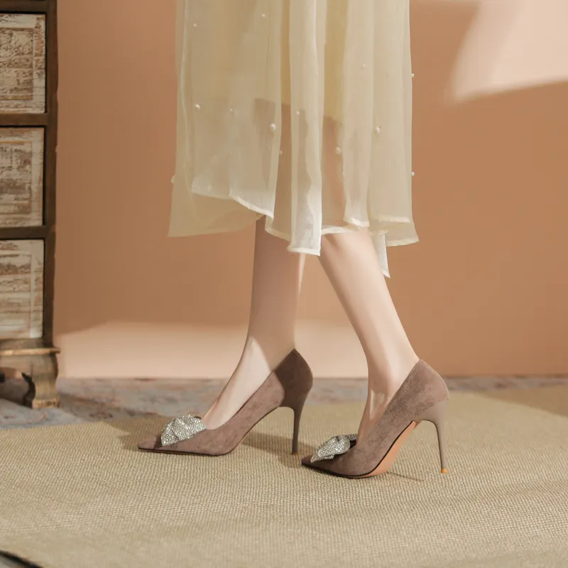 Zubumei Slim Heel High Heels Women's-11