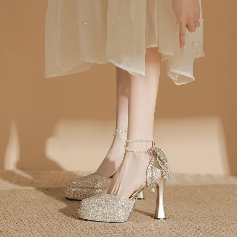 Zubumei Chunky Heel High Heels Women's-14