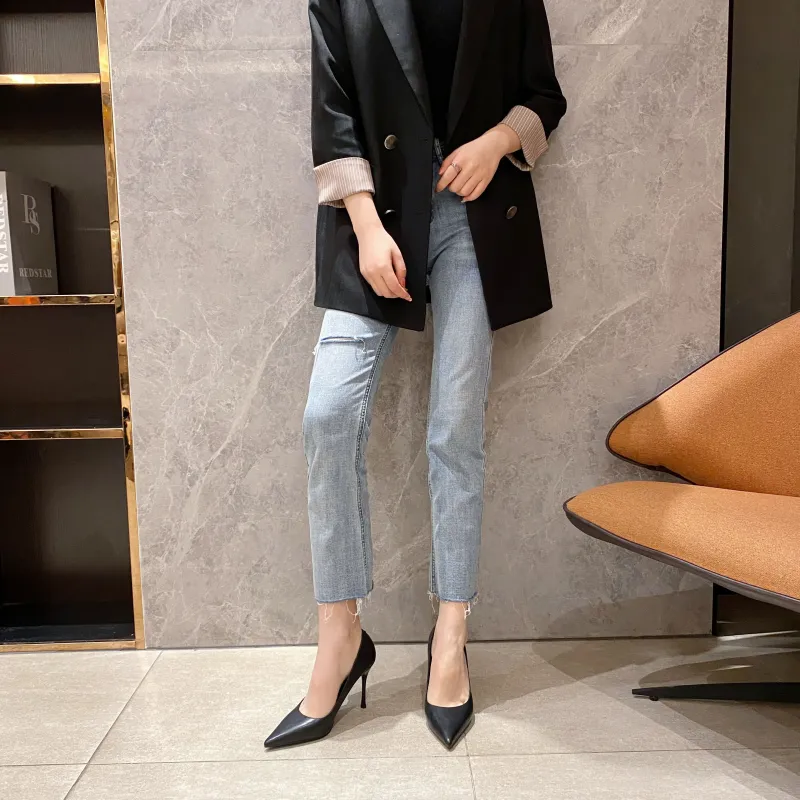 Zubumei Slim Heel High Heels Women's-1
