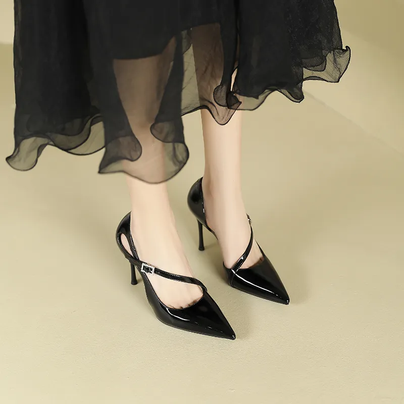 Zubumei High Heels Women's Black, Milk Tea-4