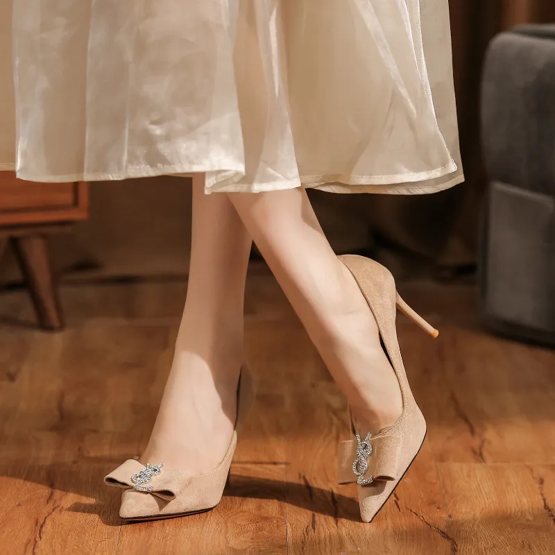 Zubumei Slim Heel High Heels Women's-18
