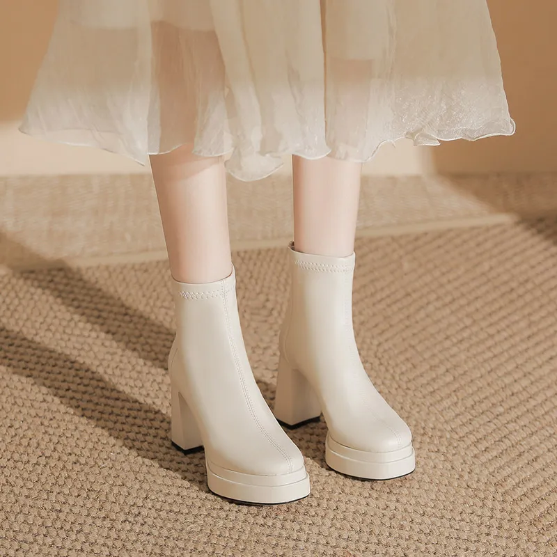 Zubumei Ankle Boots 9CM Women's-7