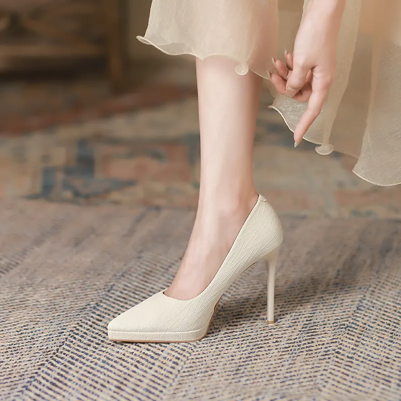 Zubumei Slim Heel High Heels 10.5cm Women's-6