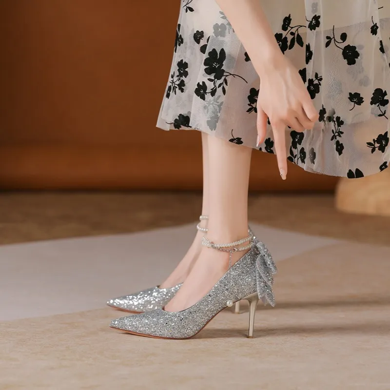 Zubumei Slim Heel High Heels 8.5cm Women's-2