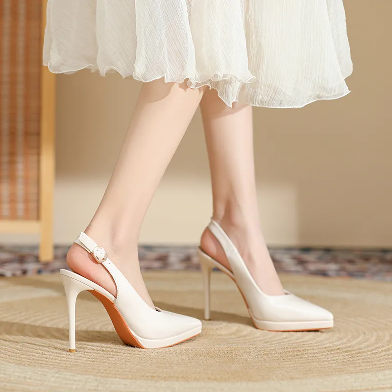 Zubumei Slim Heel High Heels 10.5cm Women's-12