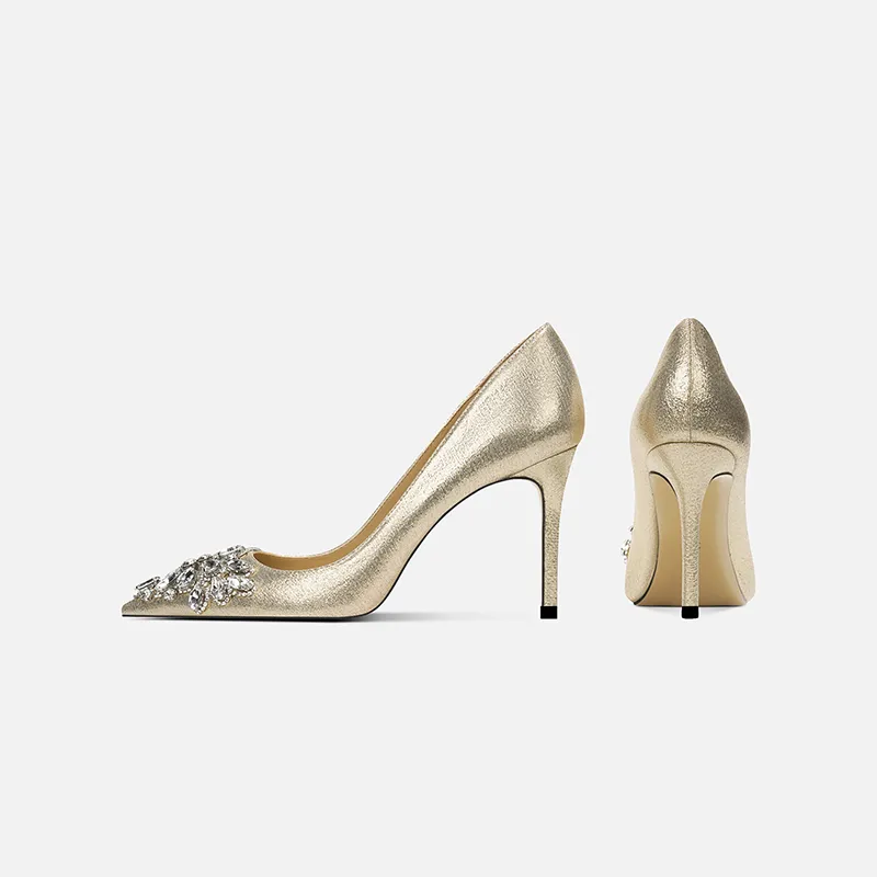 Zubumei Slim Heel High Heels 8CM Women's-7