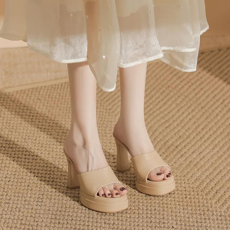 Zubumei Rubber Sole Slip Resistant Abrasion Resistant Slide Slippers Women's-7