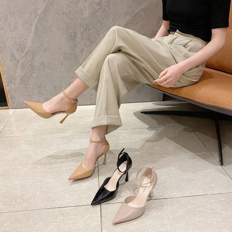 Zubumei High Heels Women's Black, Super Hot Color, Nude-9