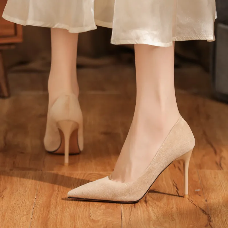 Zubumei Slim Heel High Heels Women's-12