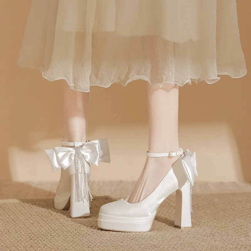 Zubumei Chunky Heel High Heels Women's-3