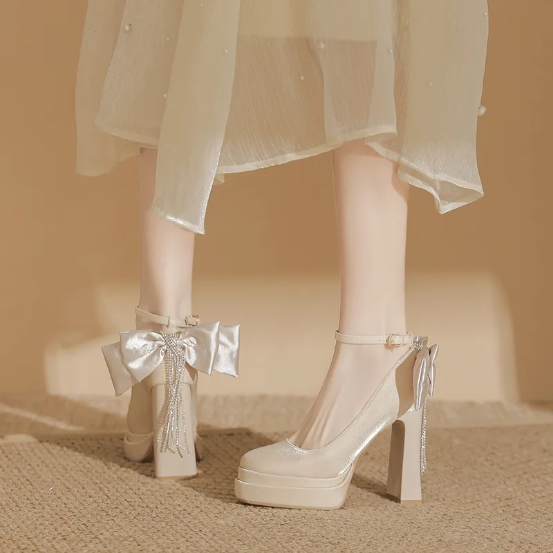 Zubumei Chunky Heel High Heels Women's-15
