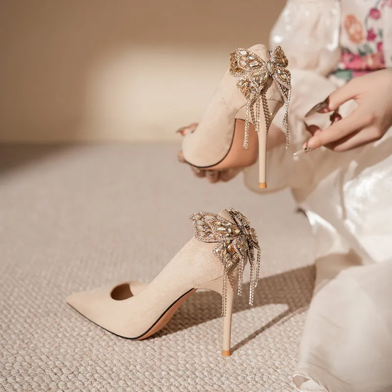Zubumei Slim Heel High Heels Women's-14