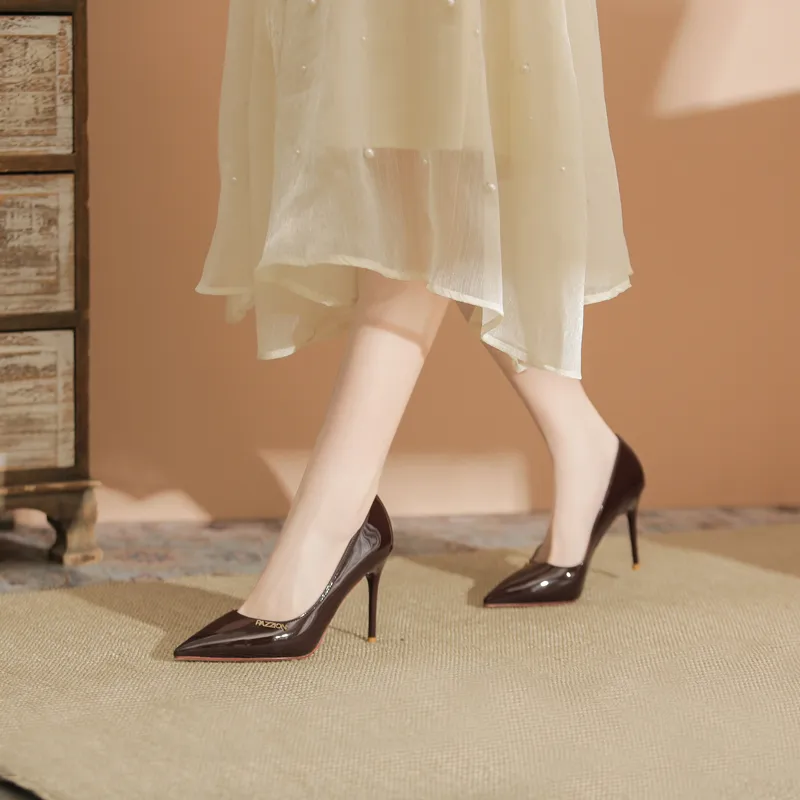 Zubumei Slim Heel High Heels Women's-10