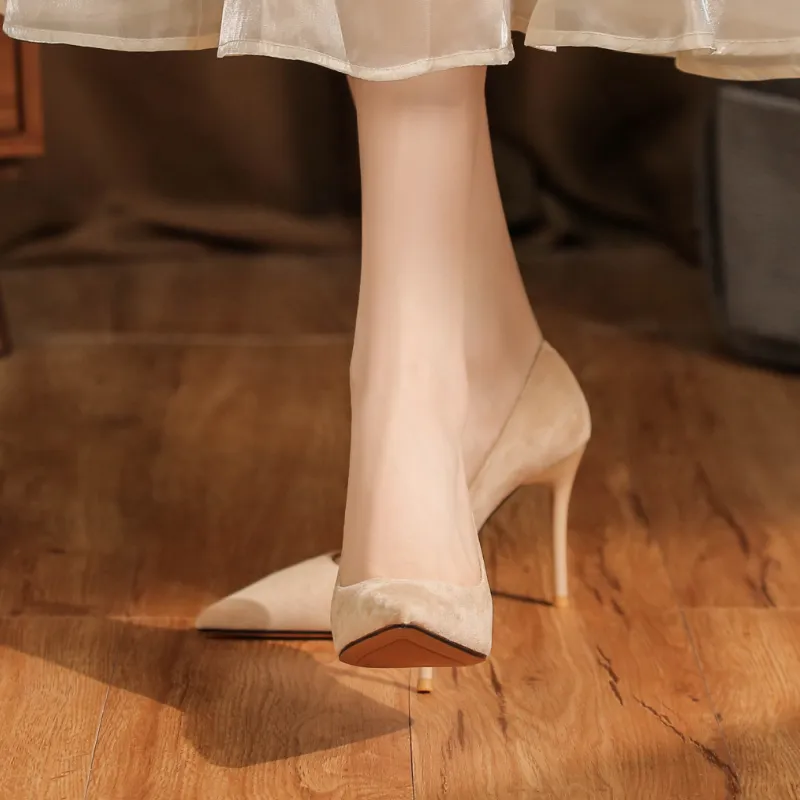 Zubumei Slim Heel High Heels Women's-10