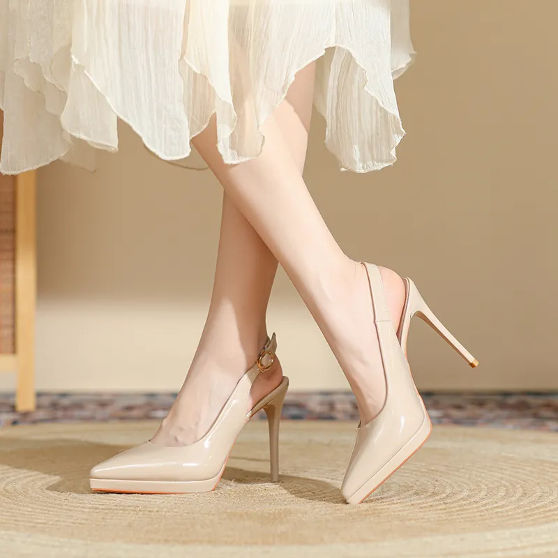 Zubumei Slim Heel High Heels 10.5cm Women's-17