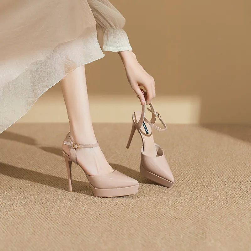 Zubumei Slim Heel High Heels Women's-6