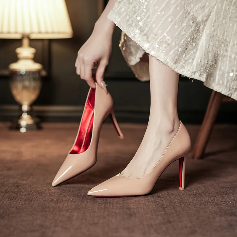 Zubumei Slim Heel High Heels Women's-1