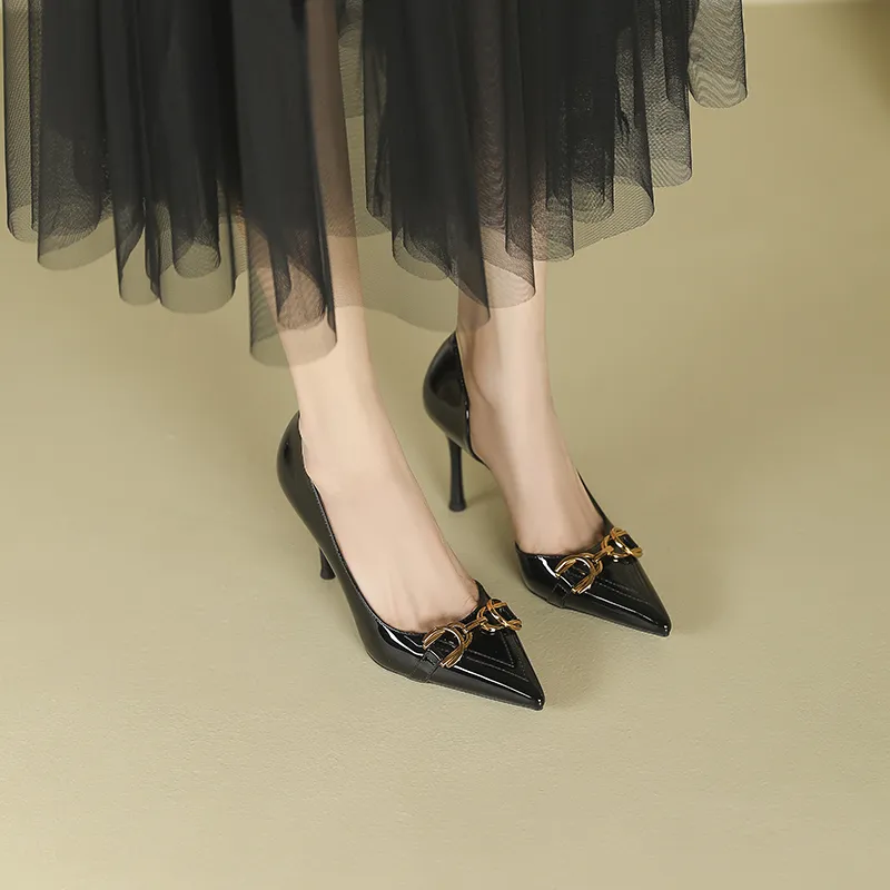 Zubumei Slim Heel High Heels 7cm Women's-4