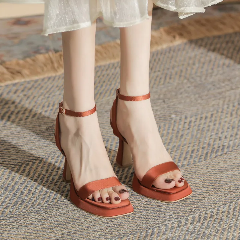 Zubumei One Strap Sandals Women's-16