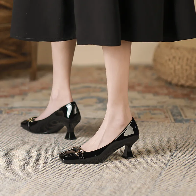 Zubumei Slim Heel High Heels 6cm Women's-4