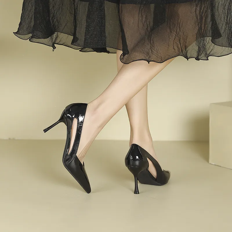 Zubumei Slim Heel High Heels 8cm Women's-4
