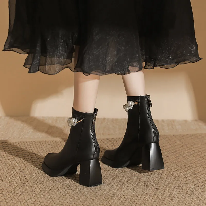 Zubumei Ankle Boots Women's-3
