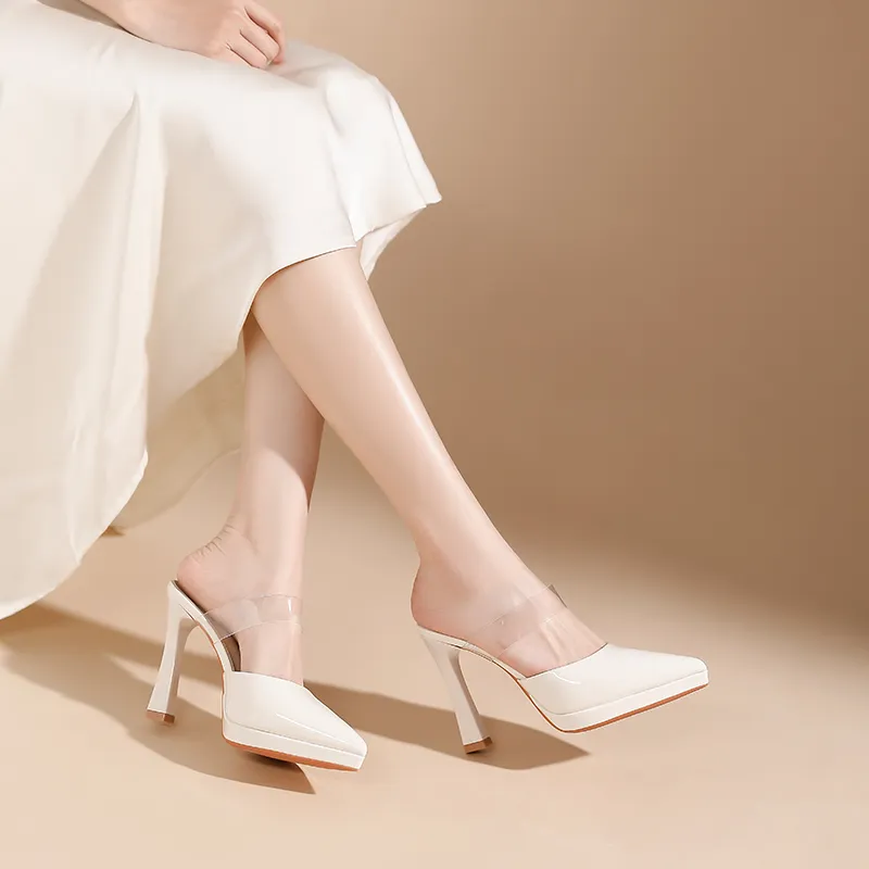 Zubumei Rubber Sole Closed Toe Slippers Women's-5