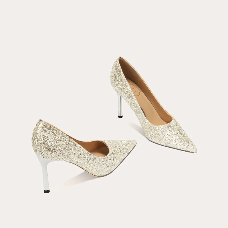 Zubumei Slim Heel High Heels 8cm Women's-11