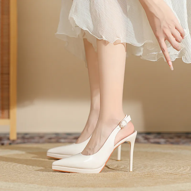 Zubumei Slim Heel High Heels 10.5cm Women's-11