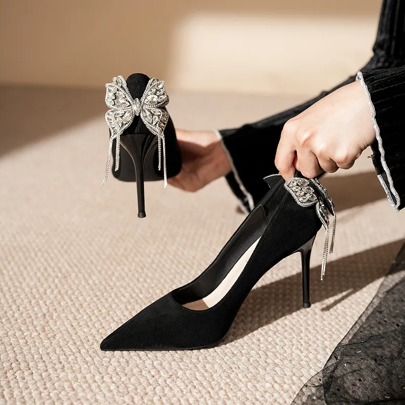 Zubumei Slim Heel High Heels Women's-1