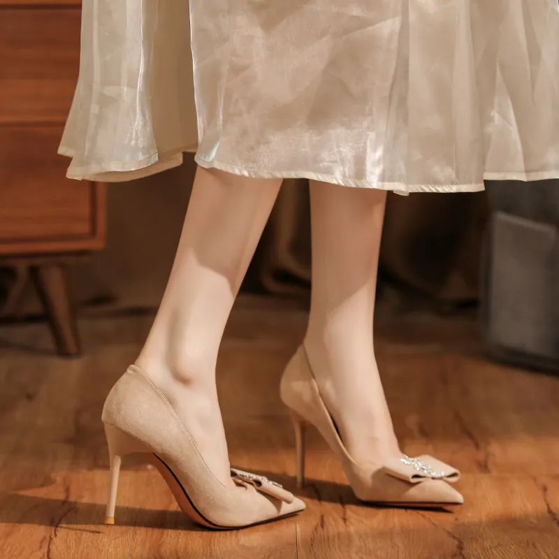 Zubumei Slim Heel High Heels Women's-17