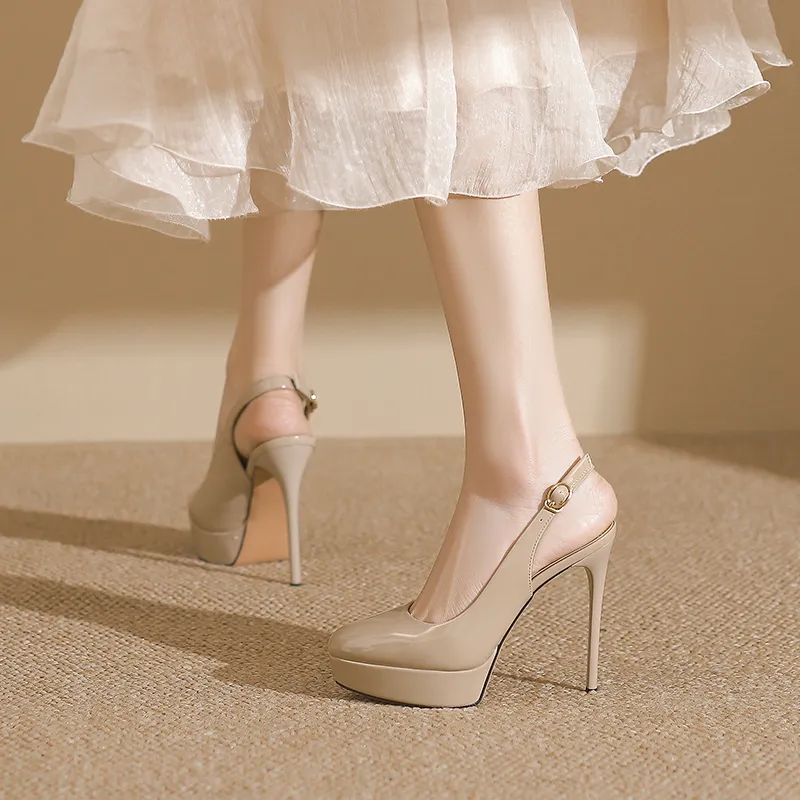 Zubumei Slim Heel High Heels Women's-19