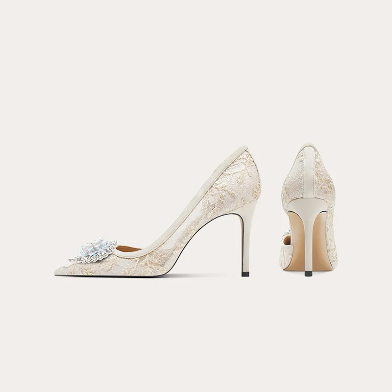 Zubumei Slim Heel High Heels 6cm/8cm Women's-6
