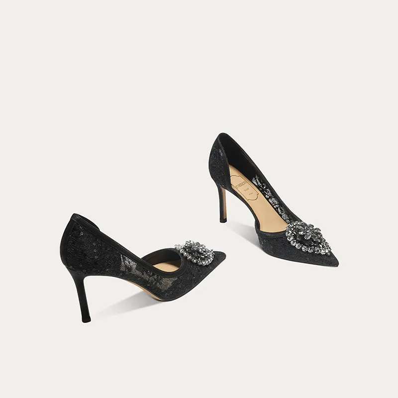 Zubumei Slim Heel High Heels 6cm/8cm Women's-1