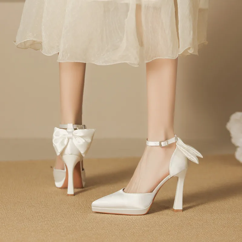 Zubumei Chunky Heel High Heels 10CM Women's-10