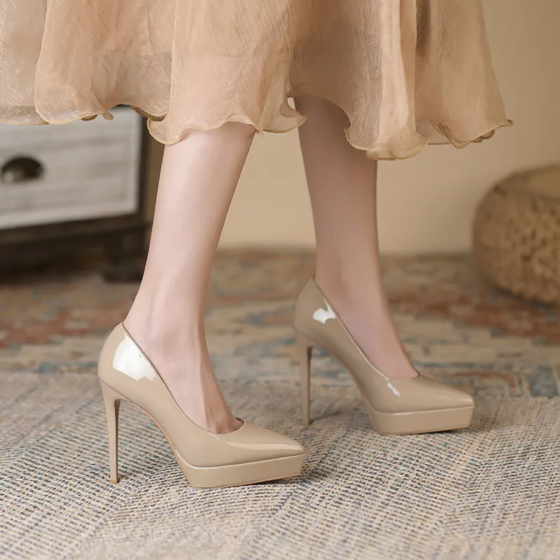 Zubumei Slim Heel High Heels 10.5cm Women's-3