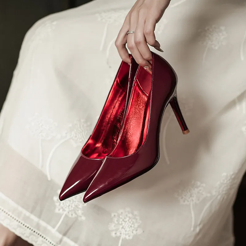Zubumei Slim Heel High Heels Women's-16
