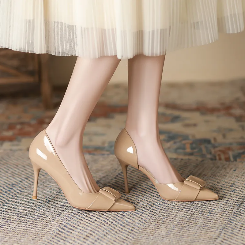Zubumei Slim Heel High Heels 9cm Women's-17