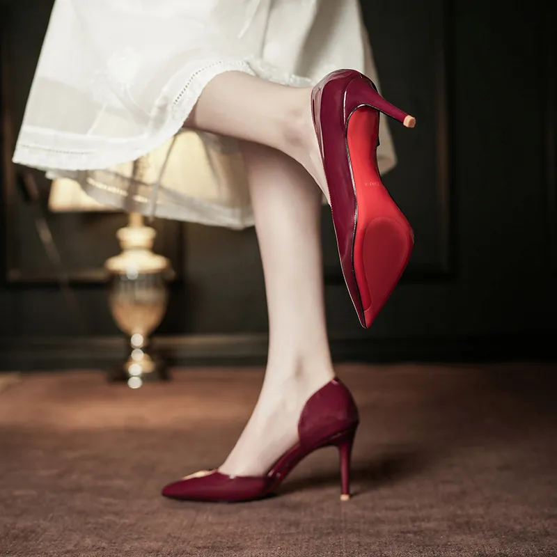 Zubumei Slim Heel High Heels Women's-26
